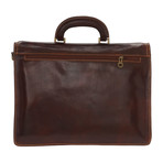 Triple Compartment + Key Lock Briefcase v1 (Black)