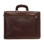 Rear Zip Pocket Briefcase (Black)