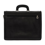 Rear Zip Pocket Briefcase (Black)