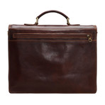 Triple Compartment + Key Lock Briefcase v2 (Black)