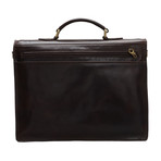 Triple Compartment + Key Lock Briefcase v2 (Black)