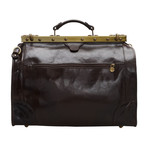 Metal Hinge Closure Travel Bag (Black)