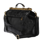 Metal Hinge Closure Travel Bag (Black)