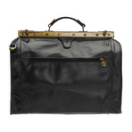 Metal Hinge Closure Travel Bag (Black)