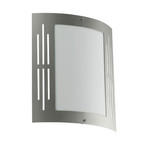 Outdoor Ceiling Light // Stainless Steel + White Frost