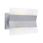 LED Outdoor Wall Light // Stainless Steel + Satin Glass