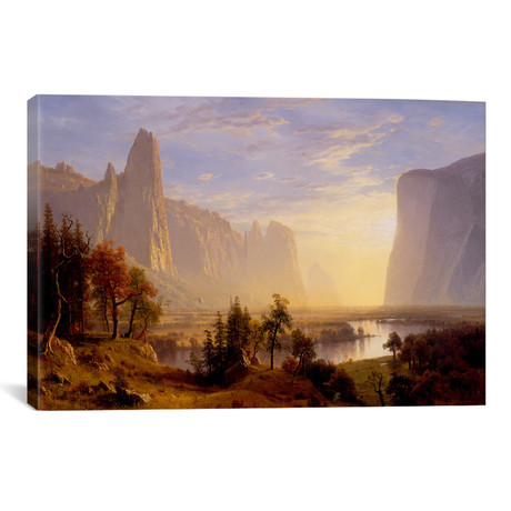 Yosemite Valley // Albert Bierstadt (26"W x 18"H x 0.75"D)