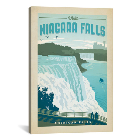 Niagara Falls (American Falls) // Anderson Design Group (18"W x 26"H x 0.75"D)