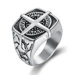Sail Compass Ring (Size 10)
