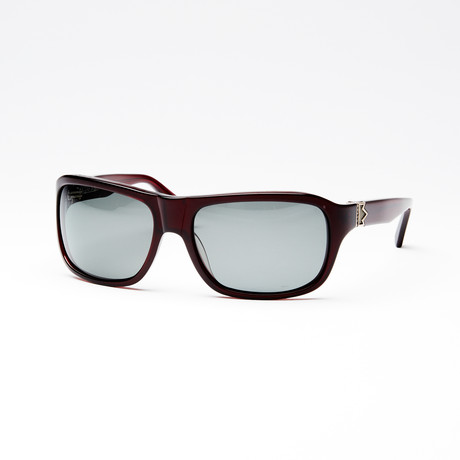 Unisex Hex Polarized Sunglasses // Brown Rust