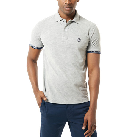 Jimmy Jeans Short-Sleeve Polo // Grey Melange (S)