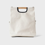 281 Canvas Park Pack Folding Tote // Off White