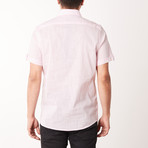 Brock True Modern-Fit Short-Sleeve Dress Shirt // Pink (M)