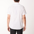 Corey True Modern-Fit Short-Sleeve Dress Shirt // White (XL)