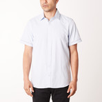 Daniel True Modern-Fit Short-Sleeve Dress Shirt // Blue (L)