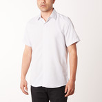 Alfredo True Modern-Fit Short-Sleeve Dress Shirt // White (M)