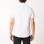 Cliffton True Modern-Fit Short-Sleeve Dress Shirt // White (XL)