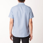Johnson True Modern-Fit Short-Sleeve Dress Shirt // Blue (3XL)