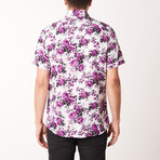 Alonzo True Modern-Fit Short-Sleeve Dress Shirt // Multi (XL)