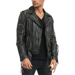 Dwayne Leather Jacket // Black (L)