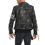 Dwayne Leather Jacket // Black (M)