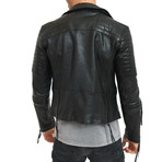 Ethan Leather Jacket // Black (XL)