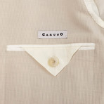 Caruso // Linen Blend 3 Roll 2 Button Sport Coat // Tan (Euro: 46)