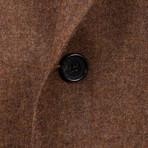 Caruso // Wool Blend 2 Button Sport Coat // Brown (Euro: 58)