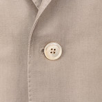 Caruso // Cotton Blend 2 Button Sport Coat // Tan (Euro: 50)