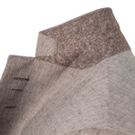 Caruso // Wool Blend 3 Roll 2 Button Sport Coat // Light Brown (Euro: 48)