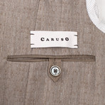 Caruso // Wool Blend 3 Roll 2 Button Sport Coat // Light Brown (Euro: 50)