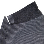 Caruso // Pinstriped Double Breasted Wool Sport Coat // Gray (Euro: 50)