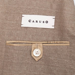 Caruso // Textured Wool 2 Button Sport Coat // Light Brown (Euro: 50)