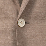 Caruso // Textured Wool 2 Button Sport Coat // Light Brown (Euro: 48)