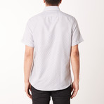 Isaiah True Modern-Fit Short-Sleeve Dress Shirt // Grey (L)