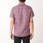 Nelson True Modern-Fit Short-Sleeve Dress Shirt // Rose + Mouve (M)
