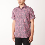Nelson True Modern-Fit Short-Sleeve Dress Shirt // Rose + Mouve (XL)