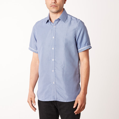 Luis True Modern-Fit Short-Sleeve Dress Shirt // Multi (S)