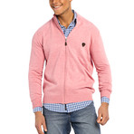 Zip-Up Sweater // Pink (M)
