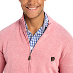 Zip-Up Sweater // Pink (2XL)