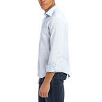 Linen Weave Shirt // Blue (XL)