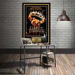 Game Of Thrones The Crown // Cast Hand-Signed Poster // Custom Frame