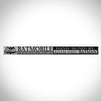 Batmobile // Jack Nicholson + Adam West Hand-Signed Die-Cast Car// Custom Display (Batmobile Returns Signed By Jack Nicholson)