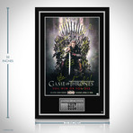 Game Of Thrones Iron Throne // Cast Hand-Signed Poster // Custom Frame