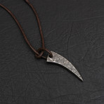 Damascus Bear Claw Pendant // 1996