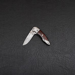 Damascus Folding Knife Handmade // 2688