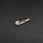 Damascus Folding Knife Handmade // 2688