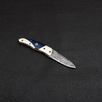 Damascus Folding Knife Handmade // 2757