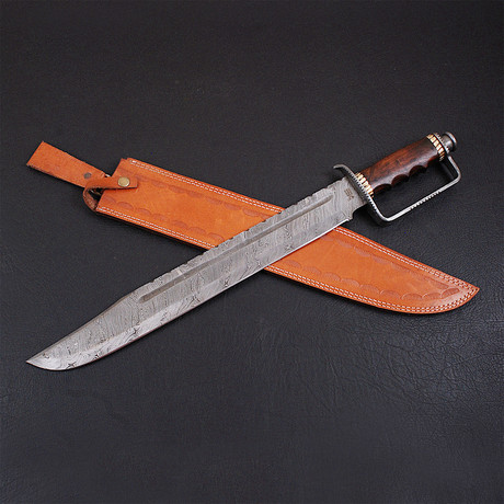 Damascus D-Guard Sword // 9231