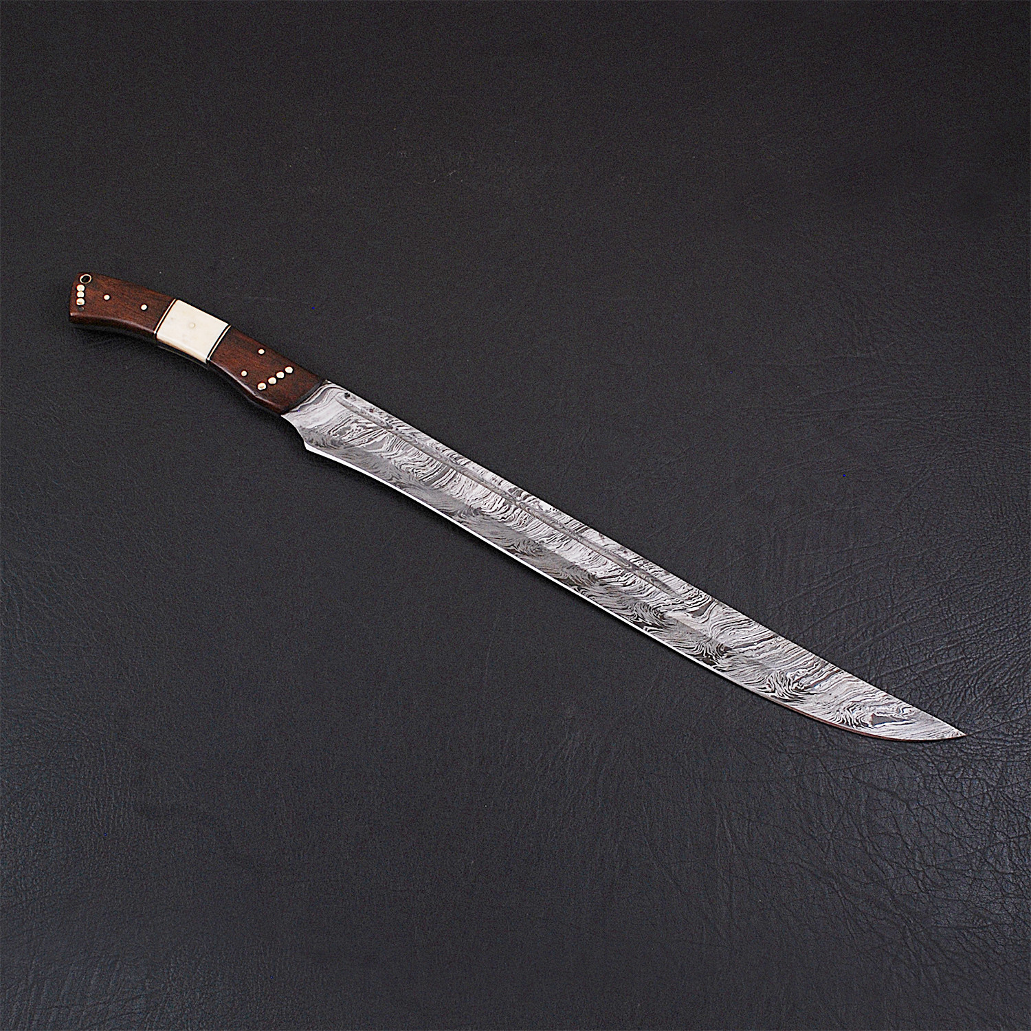 Damascus Short Sword 9266 Black Forge Knives Touch Of Modern